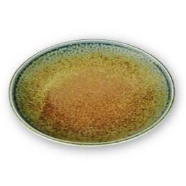 Round Plate Sunaji Ainagashi **SP 砂地藍流し