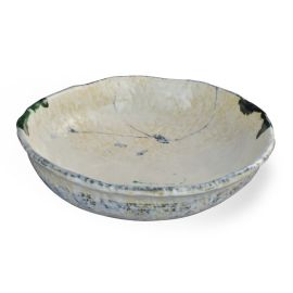 Hira Bowl -Tsuta Oribe(D29cm) つた織部