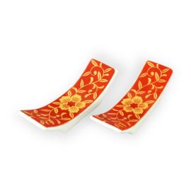 Chopsticks Rest 2pc. -Aka Matsu