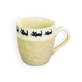 Mug -Black Cat White 黒猫