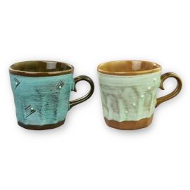 Mug Set/2 -Hachi Yohen Toruko Blue Mint**FINAL SALE**