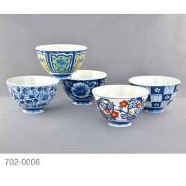 Rice bowl set/5 -Some Nishiki 染錦
