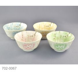 Rice bowl set/4 -Umekaoru 梅薫