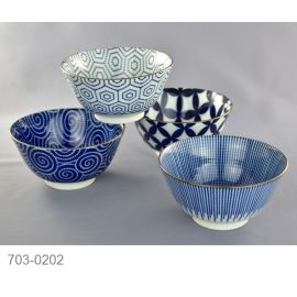 Mini-Don bowl set/4 -Waritsuke (D13.5cm)　割付
