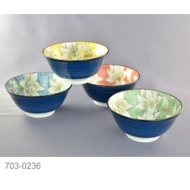 Donburi bowl Set/4 -Mokuren (D15cm)　木蓮