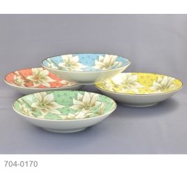 Deep Plate Set/4 -Mokuren (D21.5cm) 木蓮