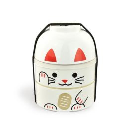 BENTO Box -Manekineko White (850ml) *FINAL SALE*