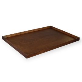 Wooden Tray -Café Bon Brown L**FINAL SALE**